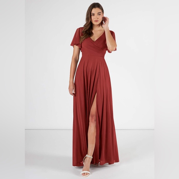 Azazie Dresses & Skirts - Azazie Induh Rust Bridesmaid Dress
